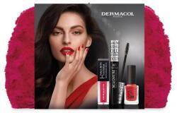 Dermacol Mascara Magnum SET (Mascara, Liquid Lipstick, Nail Lacquer)