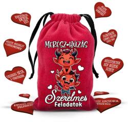 Nevesajándék Merész Húzás - Szerelmes Feladatok - Piros (MHZ001)