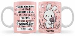 Nevesajándék Valami fura dolog történik - Valentin Napi Ajándék bögre (B1059)
