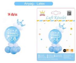 Ante Europe kft Lufi figura szett kék, Boldog Születésnapot 60cm 14 db (5999048889768)