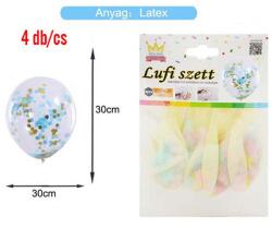 Ante Europe kft Lufi csomag- kék konfettivel, 4db 30cm (5999048890818)