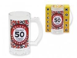 CQ Kft Söröskorsó Boldog 50. Születésnapot 400ml (4820159)