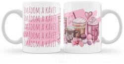 Nevesajándék Bögre 3 dl-Imádom a kávét Vicces bögre (B994)