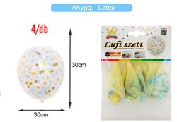 Ante Europe kft Lufi csomag- kék csillag konfettivel, 4db 30cm (5999048890849)