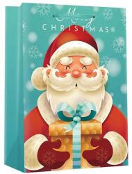 Creative Special XL 40,6x16,5x55 cm karácsonyi mikulás mintás színes fényes szalagfüles 77566