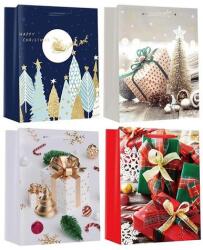 Creative Special M 18x23x10 cm karácsonyi színes fényes szalagfüles 71263