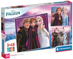 Clementoni SuperColor - Disney - Jégvarázs 3x48 db-os (25306)