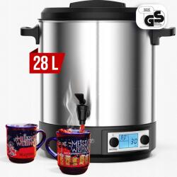 Jurhan DION borfőző/tea/puncs főző, 28l, ezüst