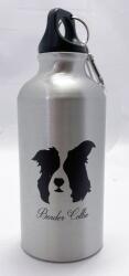 Perfect Home Kulacs 400 ml ezüst BORDER COLLIE