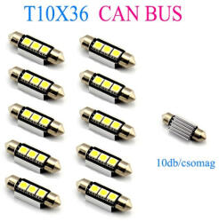 Autolife CANBUS 3SMD LED LA513C-36CS Szofita hűtőbordás izzó - 10db (T1036huto_alf)