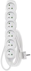 EMOS Prelungitor EMOS 6P/2m 3680W, PVC, alb