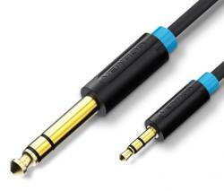 Vention 6.5mm jack/M -> 3.5mm jack/M, (audio, fekete), 1, 5m, kábel - patronbolt