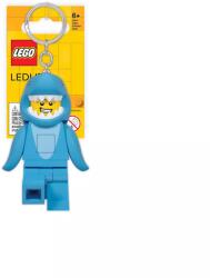 LEGO® LGL-KE155 - LEGO Minifigurák Cápajelmezes fiú világító kulcstartó (LGL-KE155)