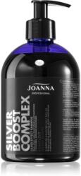 Joanna Silver Boost Complex lila sampon semlegesíti a sárgás tónusokat 500 g