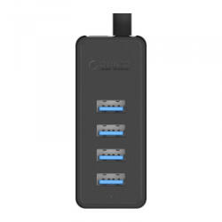 ORICO ORICO-W5P-U3-030-BK-BP 4 Portos USB3.0 Hub fekete