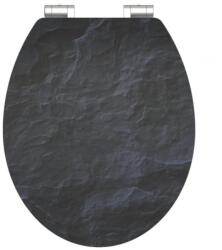 SCHÜTTE WC ülőke BLACK STONE | MDF HG, Soft Close (485362)