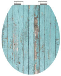 SCHÜTTE WC ülőke BLUE WOOD | MDF HG, Soft Close (0054020402)