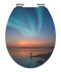 SCHÜTTE WC ülőke POLAR LIGHTS | MDF HG, Soft Close (80548)