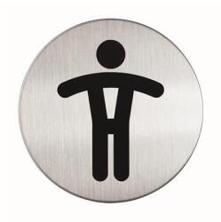 DURABLE Információs tábla, rozsdamentes acél, DURABLE Férfi WC (DB490523) - iroda24