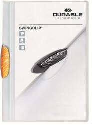 DURABLE Gyorsfűző, klipes, A4, DURABLE Swingclip® 30 , narancs (DB226009)