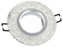 VITO Spot Light Fixture Recessed Mounted Round Palace-10 Gu5.3 Mr16 + 3W 180lm 4200K (Natural White) Chrome With Glass Φ100X22mm 201 (2193)