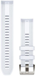 Garmin Curea Garmin Quickfit 22mm, silicon, albă, cataramă argintie (MARQ 2)