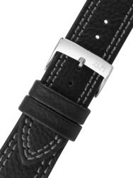 Morellato Curea neagră cu gri din piele Morellato Futnet M 5484D14.892 22 mm