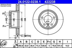 ATE Disc frana ATE 24012202381 (24012202381)