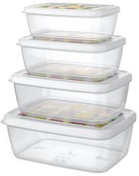 TITIZ IRIS ARIA tárolódoboz szett 4 darabos, 400-550-850-1.200ml AP-9263 (AP-9263) - officedepot