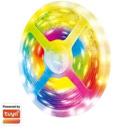 LogiLink Banda LED RGB LogiLink, Wi-Fi, 400 lm, lumina colorata, autoadeziva, IP65, compatibil TUYA/Amazon Alexa/Google Home, 5m (SH0129)