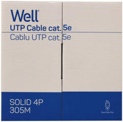 Well UTP5E-CU-305-WL UTP kábel réz 98% árnyékolatlan (UTP5E-CU-305-WL)