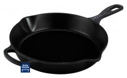 Le Creuset tigaie adâncă de prăjit și servit, rotundă, neagră, 26 cm