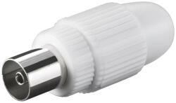 Goobay 11501 Koax aljzat szerelhető műanyag 10db/cs (11501)