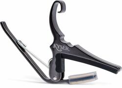 Kyser Quick-Change Crom negru Capodastru pentru chitară acustică (KG6BCA)