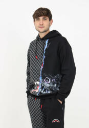 Sprayground ELECTRIC SHARKTRONICS HOODIE pulóver Férfi Fekete XL