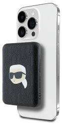 KARL LAGERFELD Powerbank induktív KLPB5FPGKSKIHK 16W 5000mAh fekete/fekete Karl Head Pin MagSafe