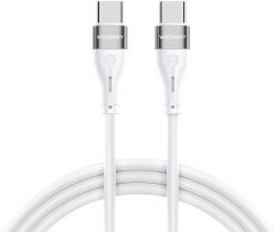 Wozinsky WSTCC1 USB-C / USB-C PD 65W kábel 1 m hosszú - fehér - dellaprint