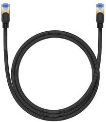Baseus gyors internet kábel RJ45 cat. 7 10Gbps 1m fonott fekete