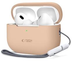 Tech-Protect szilikon tok Apple AirPods Pro 1/2 készülékhez - bézs