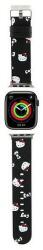 Hello Kitty fej és masni mintás szíj Apple Watchhoz 38/40/41mm - fekete