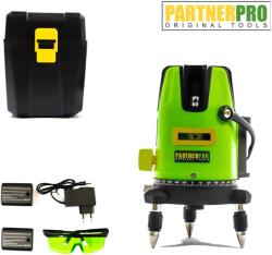 PARTNER PRO PLE-5D lézeres szintező, 5 vonal, ±2 mm/5m, 40 m, Szintezési idő ≤ 5 s (ET-14624)