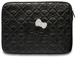 Hello Kitty Zip PU Quilted Bows tok 14" -es laptophoz - fekete