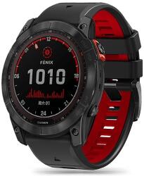 Tech-Protect IconBand Pro szíj Garmin Fenix 3 / 5X / 3HR / 5X Plus / 6X / 6X Pro / 7X készülékhez - fekete/piros