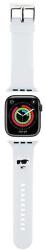 Karl Lagerfeld 3D gumis Choupette fejszíj Apple Watchhoz 38/40/41mm - fehér