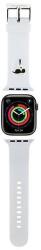 Karl Lagerfeld 3D gumi Karl fejszíj Apple Watchhoz 38/40/41mm - fehér
