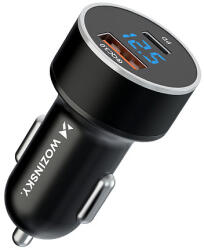 Wozinsky WDCCAC USB-C USB-A 36W autós töltő - fekete - dellaprint