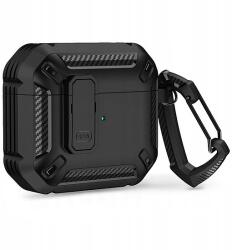 Tech-Protect X-Carbo tok AirPods Pro 1/2-hez - fekete