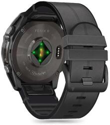 Tech-Protect szilikon PU szíj Garmin Fenix 5X / 5X Plus / 6X / 6X Pro / 7X / 8 (51 mm) készülékhez - fekete