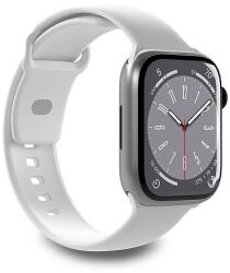 Puro Icon szilikon szíj Apple Watchhoz 42 / 44 / 45 / 49 mm - Fehér (2 db)