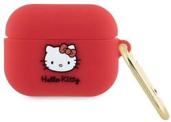 Hello Kitty szilikon 3D Kitty Head tok AirPods Pro-hoz - fukszia